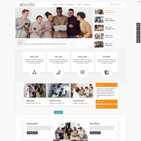 teamwork Joomla template
