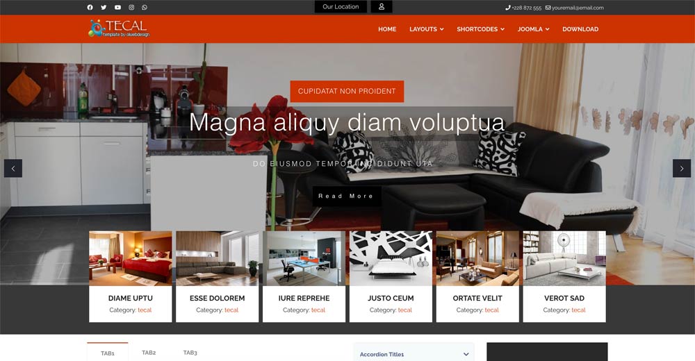 Joomla Interior Design Template