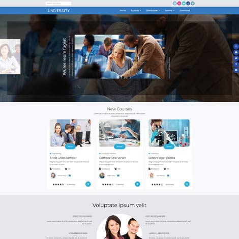University Joomla Template