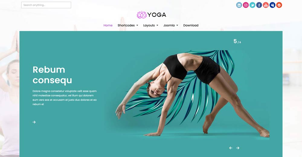Yoga Joomla Template