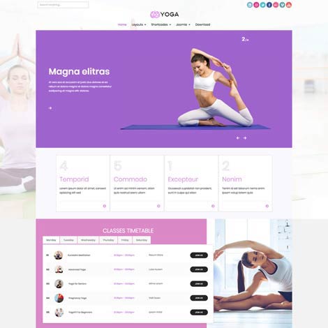 Yoga Joomla Template