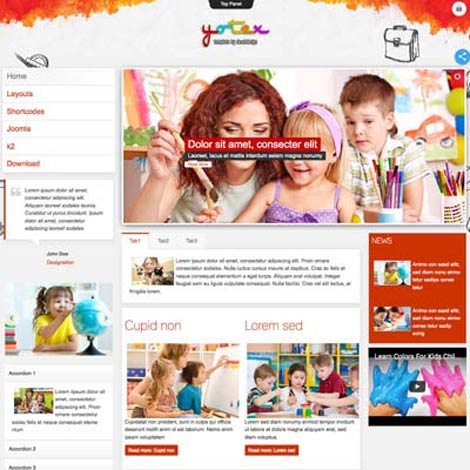 Kindergarten Joomla Template